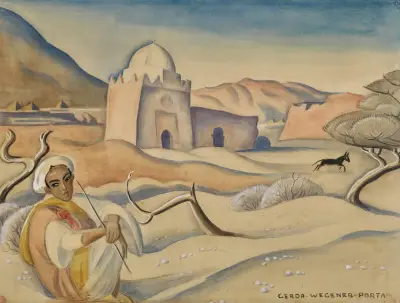 Shepherd in the Atlas Mountains av Gerda Wegener