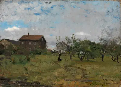 Farm at Hedmark av Gerhard Munthe