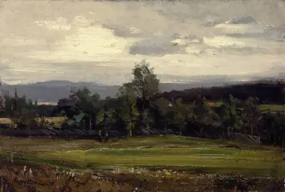 Fields at Hedmark in Summer av Gerhard Munthe
