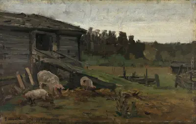 Grisar vid ladugårdsbron av Gerhard Munthe