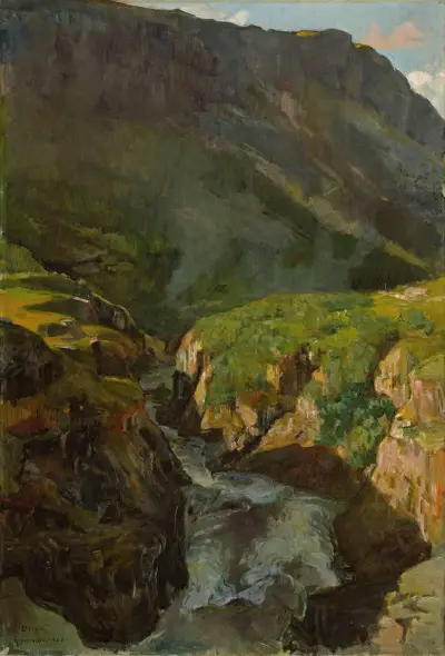 The River Driva av Gerhard Munthe