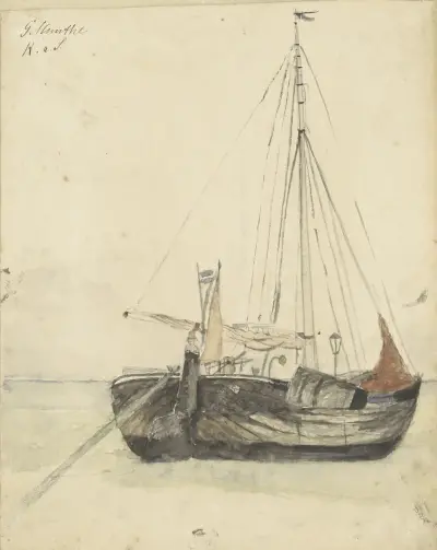 Visserspink te Katwijk av Gerhard Munthe