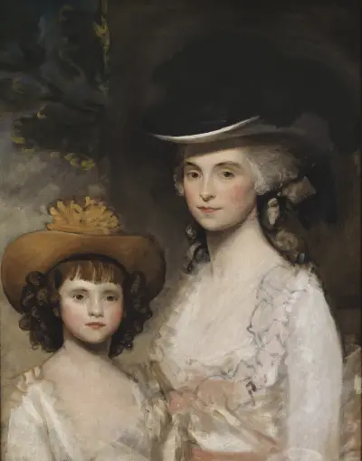 Mrs. Blades and her Daughter von Gilbert Stuart