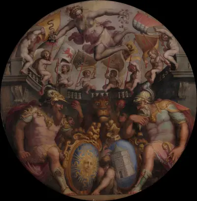 Allegories of the Quarters of San Giovanni and Santa Maria Novella av Giorgio Vasari