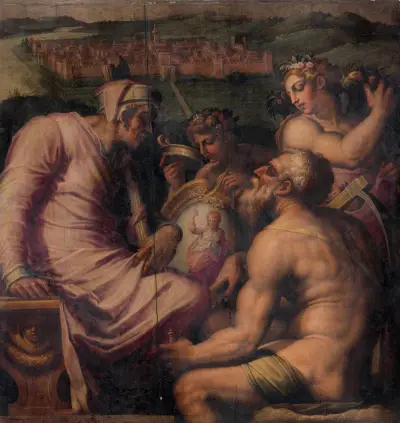 Allegory of San Giovanni Valdarno av Giorgio Vasari