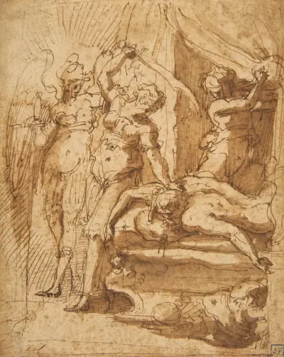 Judit halshugger Holofernes av Giorgio Vasari
