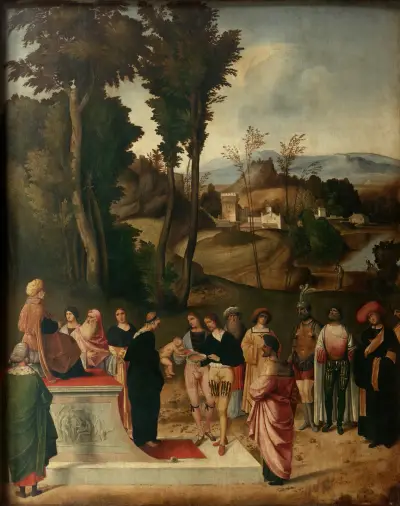 Moses' Feuerprobe von Giorgione