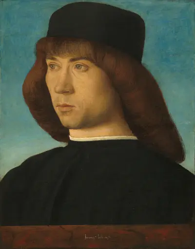 Portrait of a Young Man, 1490 – nr 2 av Giovanni Bellini
