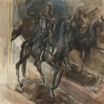 En bronsstaty av Ludvig XIV av Giovanni Boldini