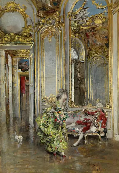 A friend of the marquis av Giovanni Boldini