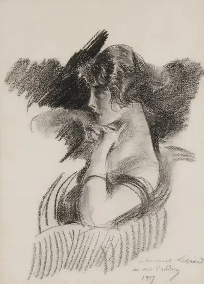 Porträtt av en flicka av Giovanni Boldini