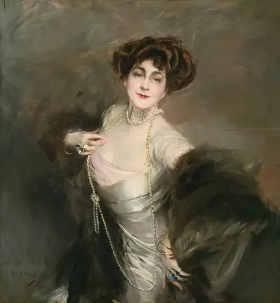 Portrait Of Diaz Albertini av Giovanni Boldini