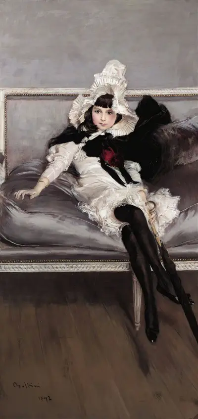 Porträtt av Giovinetta Errazuriz av Giovanni Boldini