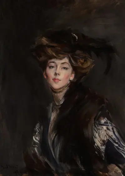 Porträtt av Miss Anita Stewart av Giovanni Boldini