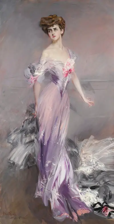 Porträtt av Mrs. Howard-Johnston av Giovanni Boldini