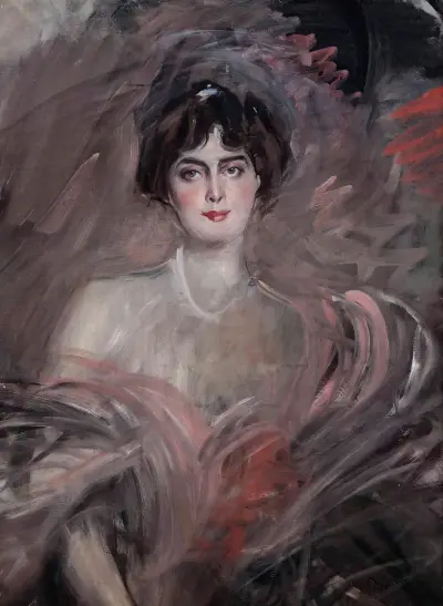 Porträtt av Mademoiselle Emilienne Le Roy av Giovanni Boldini
