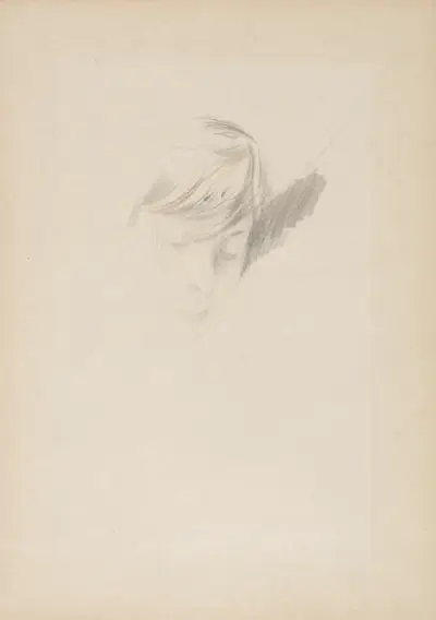 Studie av en dams huvud av Giovanni Boldini