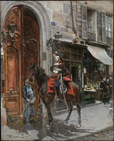 The Dispatch-Bearer av Giovanni Boldini