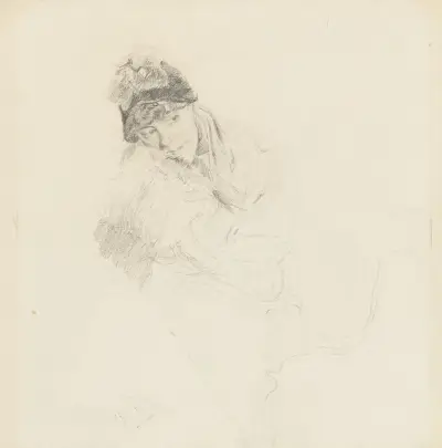 Kvinna med hatt av Giovanni Boldini