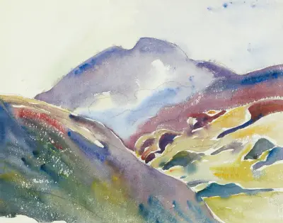 Alpine Landscape (Upper Engadin) av Giovanni Giacometti