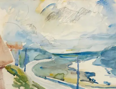 Morgen Bei Maloja av Giovanni Giacometti