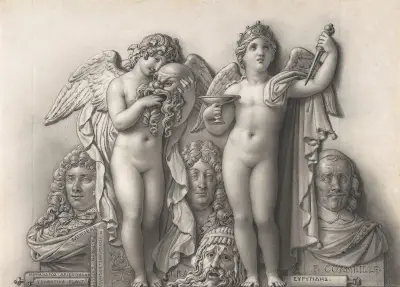 Comedy and Tragedy av Anne Louis Girodet-Trioson