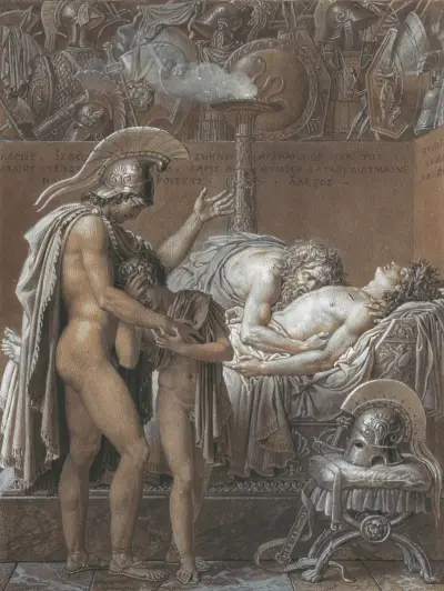 Pallas sorg av Anne Louis Girodet-Trioson