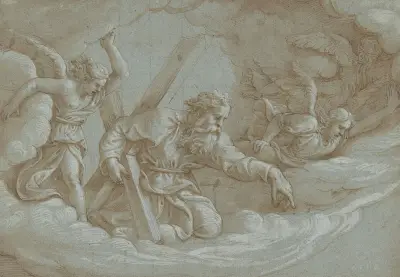 Sankt Andreas uppenbarelse i härlighet av Giulio Romano