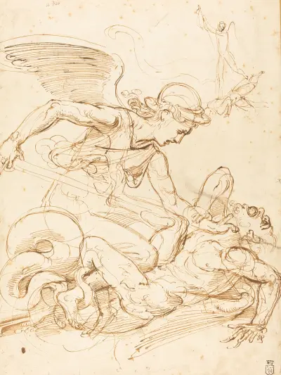 Saint Michael av Giulio Romano