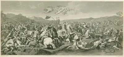 Konstantins seger vid Milviska bron av Giulio Romano