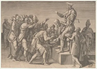 The Charlatan av Giulio Romano