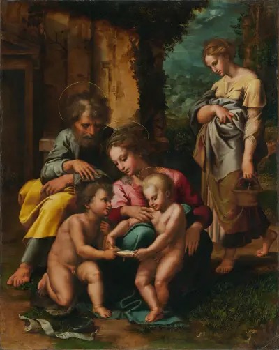 The Holy Family av Giulio Romano