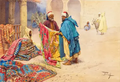 The Rug Merchant av Giulio Rosati