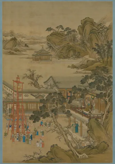 Emperor Qianlong’s Lantern Festival av Giuseppe Castiglione