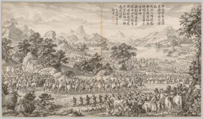 Receiving Surrender from the Eli av Giuseppe Castiglione