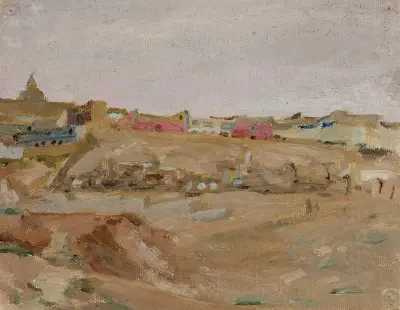 Baku – Muslim cemetery. From the journey to Turkestan von Jan Ciągliński