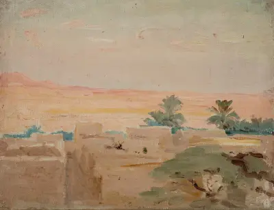 Biskra – Desert (Evening) av Jan Ciągliński
