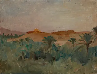 Biskra – The Sirocco (Palm Trees) av Jan Ciągliński
