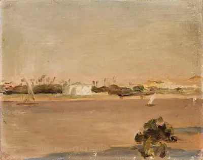 Colours of Egypt – Nile. From the journey to Egypt von Jan Ciągliński