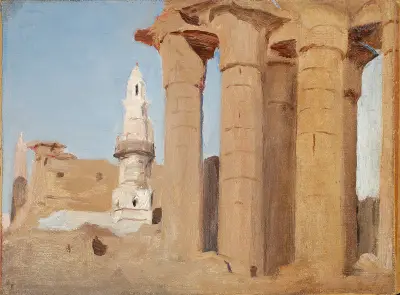 Egyptský chrám – Luxor. Z cesty do Egypta, Jan Ciągliński