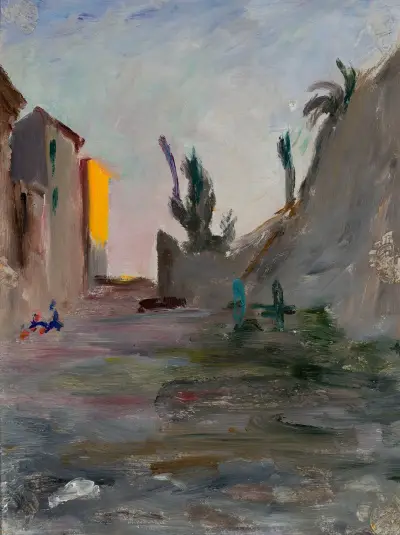 Kväll i Bordighera. Från resan till Italien av Jan Ciągliński