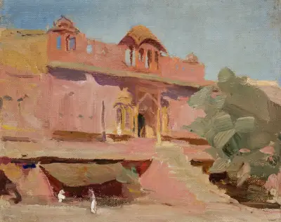 Jaipur – byggnader. Från resan till Indien av Jan Ciągliński