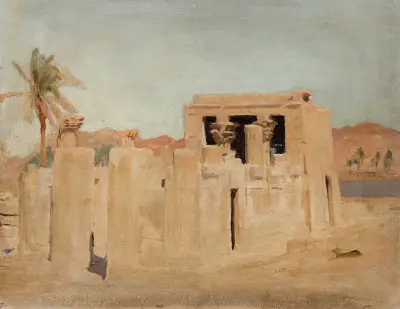 Luxor – Nilens strand. Från resan till Egypten av Jan Ciągliński