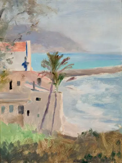 Morgon i Porto Cruz Maurizia. Från resan till Italien av Jan Ciągliński