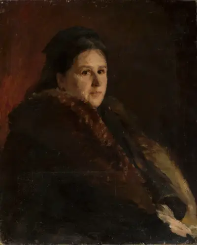 Porträtt av Mrs. Karlińska av Jan Ciągliński