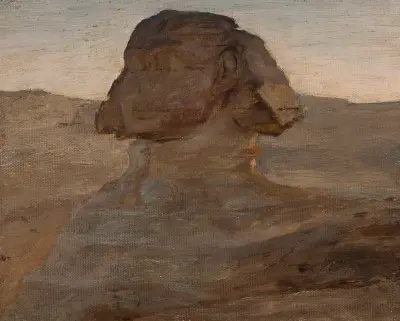 Sfinxen på kvällen. Från resan till Egypten av Jan Ciągliński