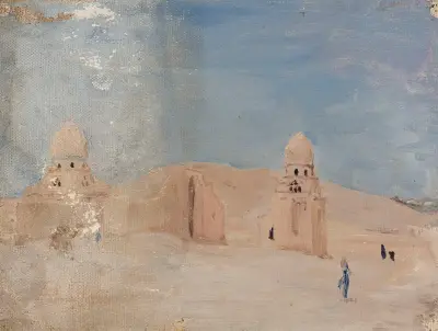 Tempel. Från resan till Egypten 4 av Jan Ciągliński
