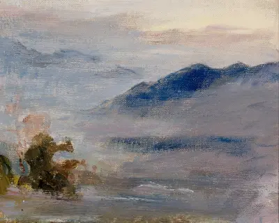 The Himalayas. From the journey to India av Jan Ciągliński