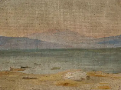 The Sea of Galilee. From the journey to Palestine av Jan Ciągliński