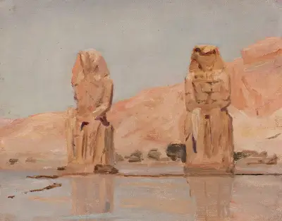 Två statyer. Från resan till Egypten av Jan Ciągliński
